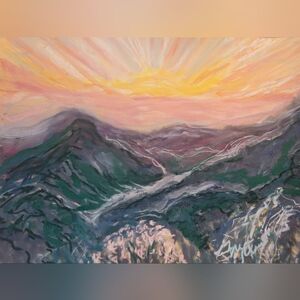 "Amazing Grace"Soft Pastel on Pastel Paper Original FRAMED Artwork 14 X 16